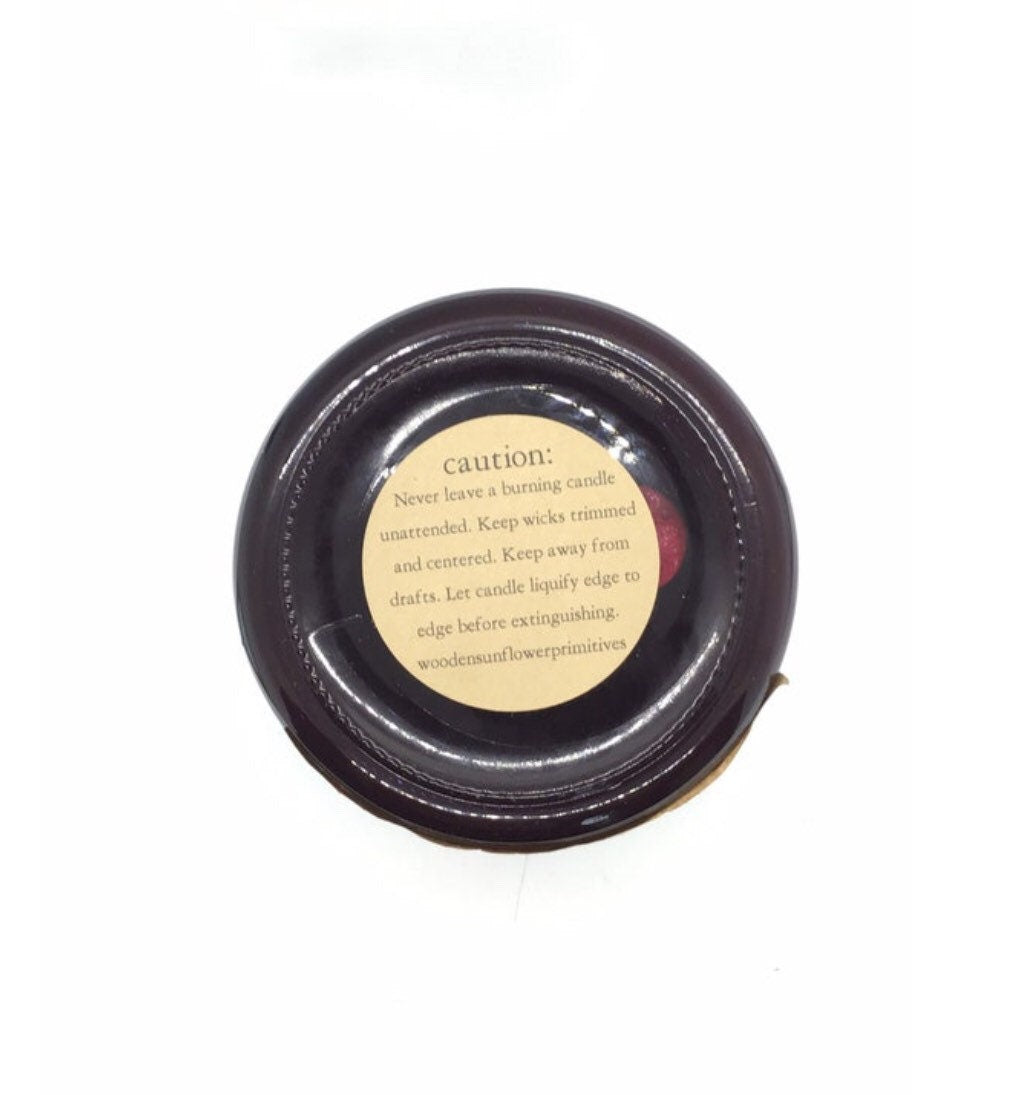 Tobacco Barn Highly Scented Candle/Apothecary Jar 18 oz/Paraffin Wax/Farmhouse Candle/Hand Poured Candle/Country-Primitive Candle