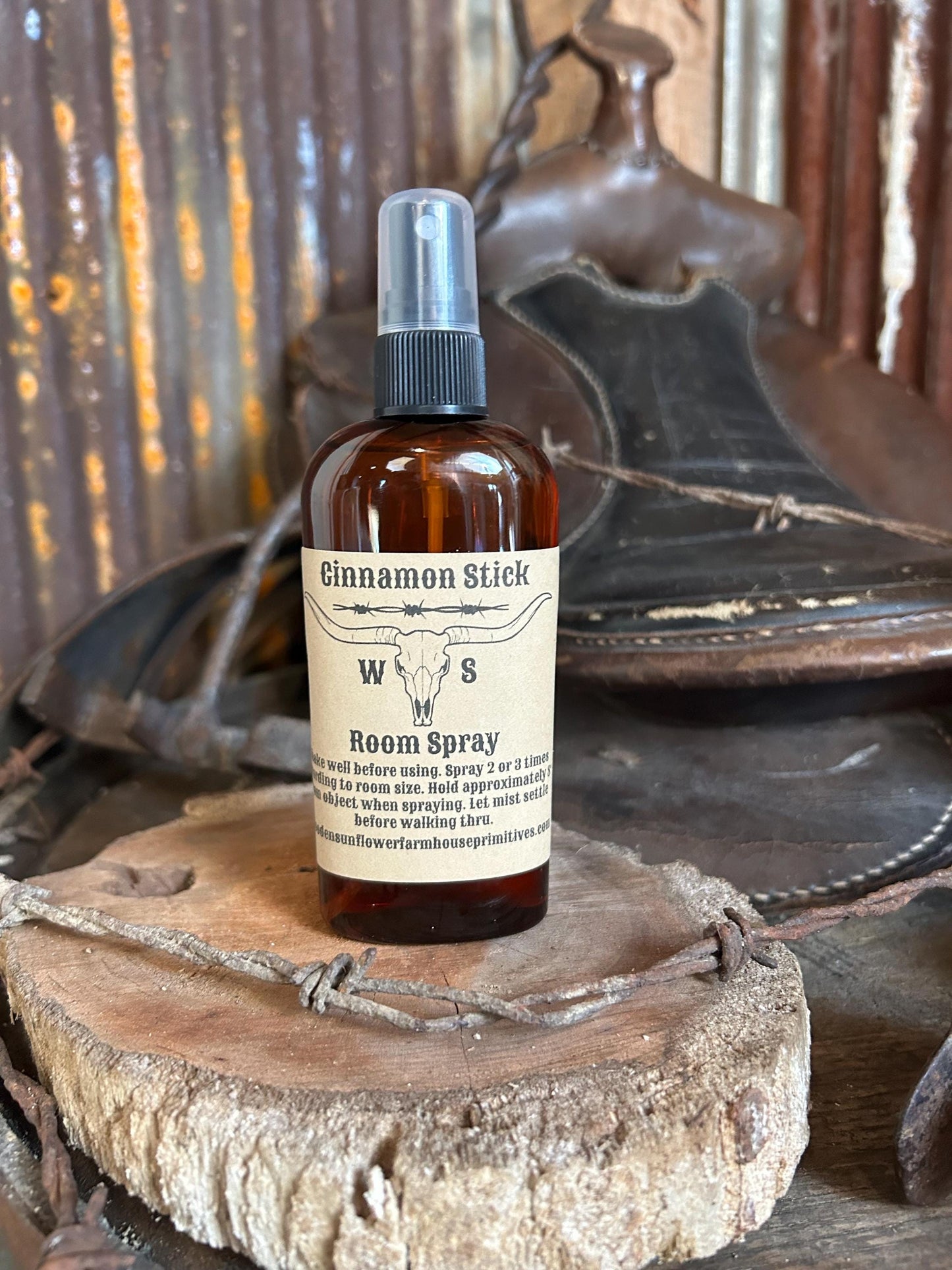Cinnamon Stick Highly Scented Farmhouse Style Room Spray 4oz