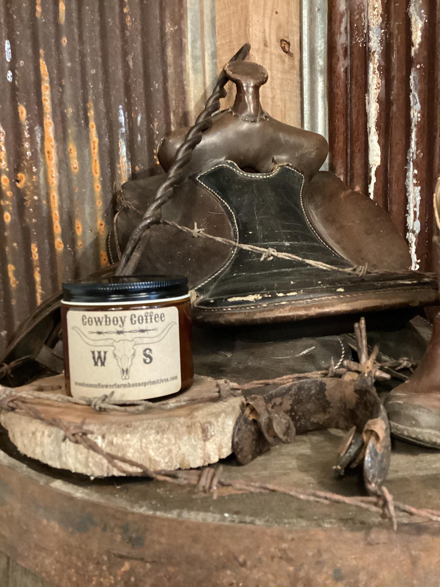 Cowboy Coffee/fresh coffee/Soy Candle/Western Home Decor/Cowboy Candle/Western Candle