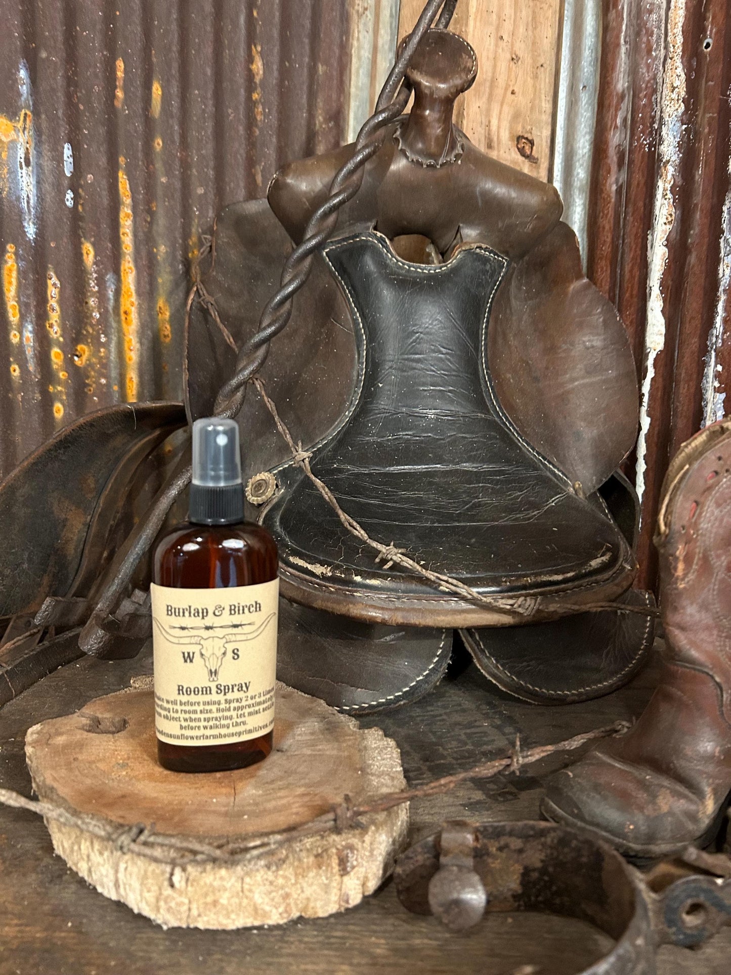 Burlap and Birch Highly Scented Farmhouse Style Room Spray 4oz