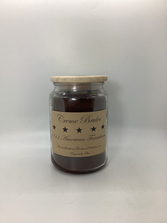 Creme Brulee Scented Candle Apothecary Jar 26oz