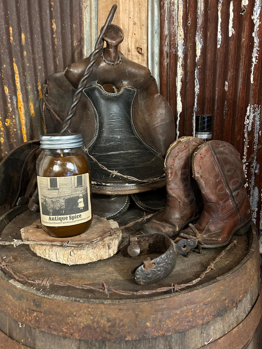 Antique Spice Highly Scented Candle/Ball Jar 32 oz/Paraffin Wax/Farmhouse Candle/Hand Poured Candle/Country-Primitive Candle
