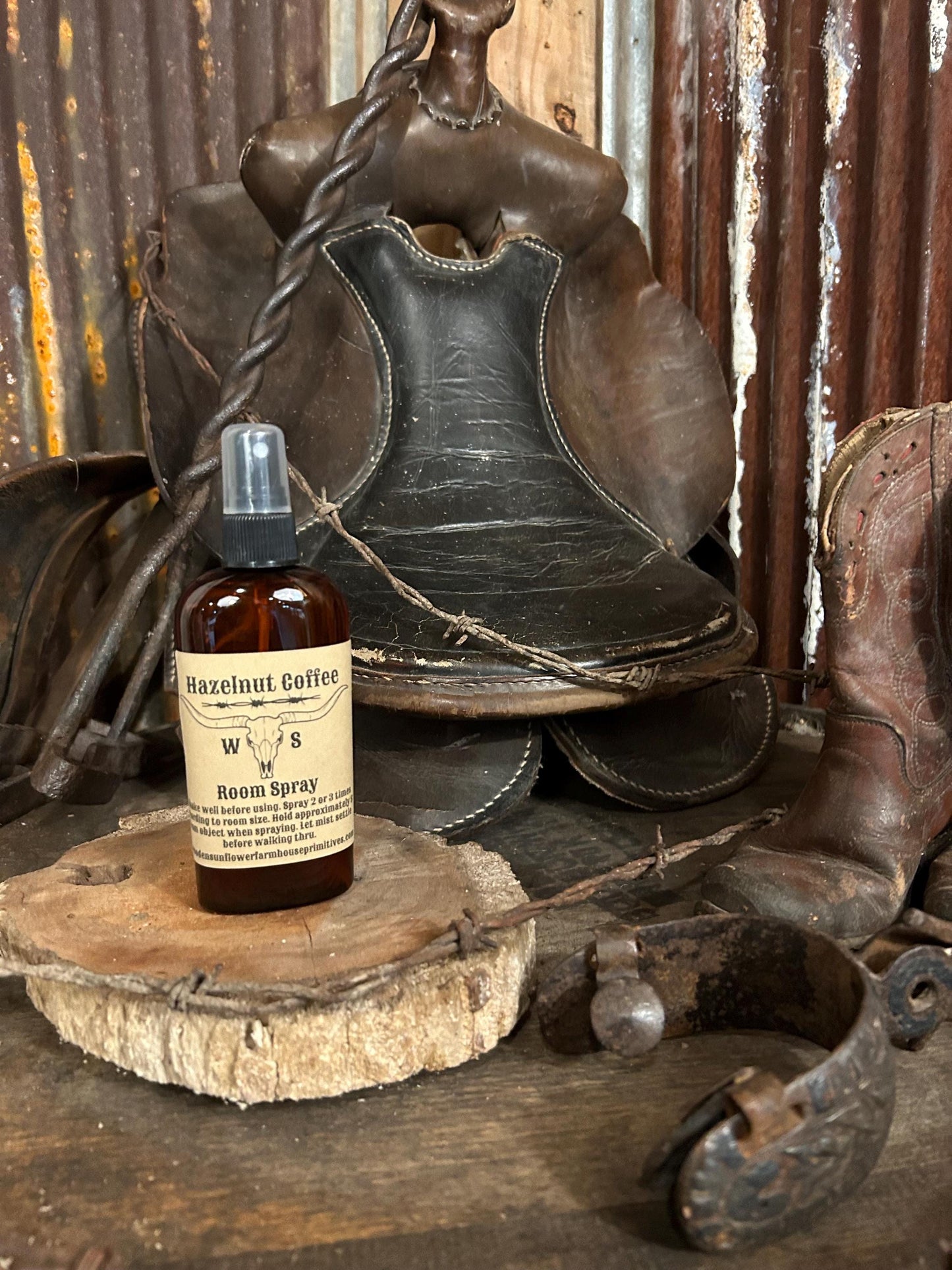 Hazelnut Coffee Highly Scented Farmhouse Style Room Spray 4oz