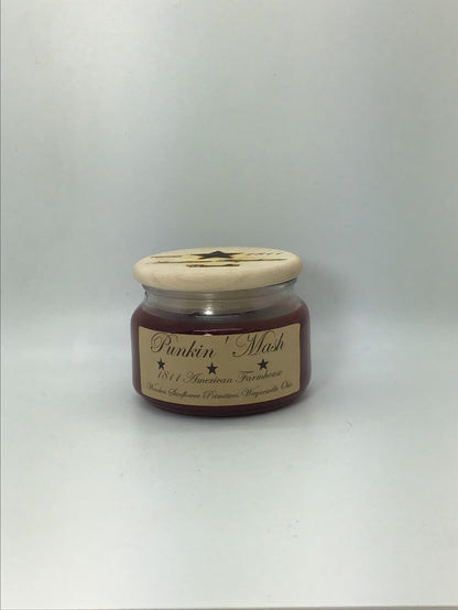 Punkin Mash Highly Scented Candle/Apothecary Jar 10 oz/Paraffin Wax/Farmhouse Candle/Hand Poured Candle/Country-Primitive Candle