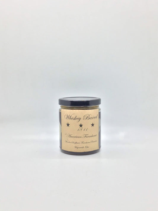 Whiskey Barrel Highly Scented Candle/Jelly Jar/9oz/Paraffin Wax/Farmhouse Candle/Hand Poured Candle/Country-Primitive Candle