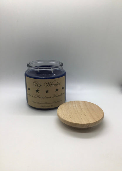 Rip Wheeler Highly Scented Candle/Apothecary Jar 18oz/Paraffin Wax/Farmhouse Candle/HandPoured Candle/Country Primitive Candle/