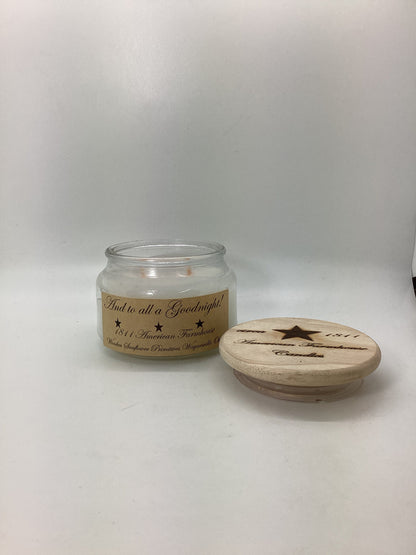 And to all a goodnight! Highly Scented Candle/Apothecary Jar 10oz/Paraffin Wax/Farmhouse Candle/Hand Poured Candle/Country Primitive Candle