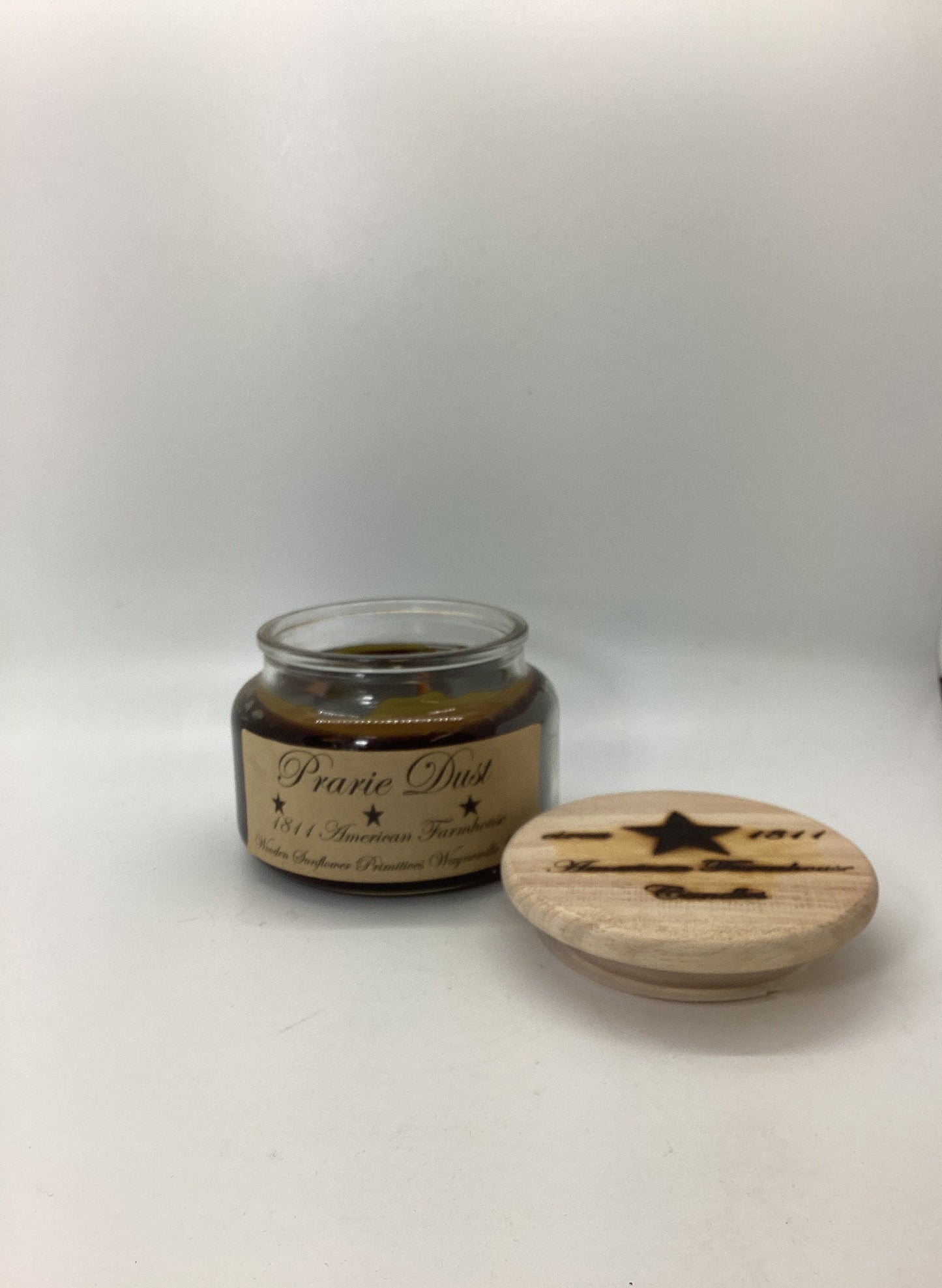 Prairie Dust Highly Scented Candle/Apothecary Jar 10 oz/Paraffin Wax/Farmhouse Candle/Hand Poured Candle/Country Primitive Candle