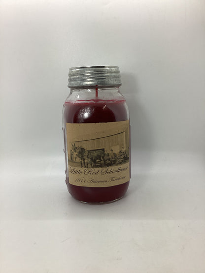Little Red Schoolhouse/Highly Scented Candle/Ball Jar 32oz/Paraffin Wax/Farmhouse Candle/Hand Poured Candle/Red Currant