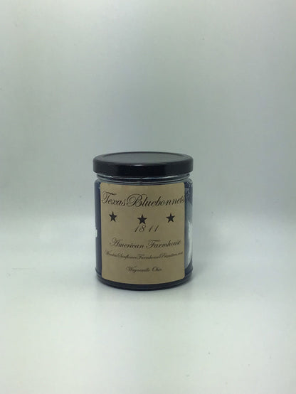 Texas Bluebonnets Highly Scented Candle /Jelly Jar 10oz/Paraffin Wax/Farmhouse Candle/Hand-Poured /Country-Primitive/lemon blueberry