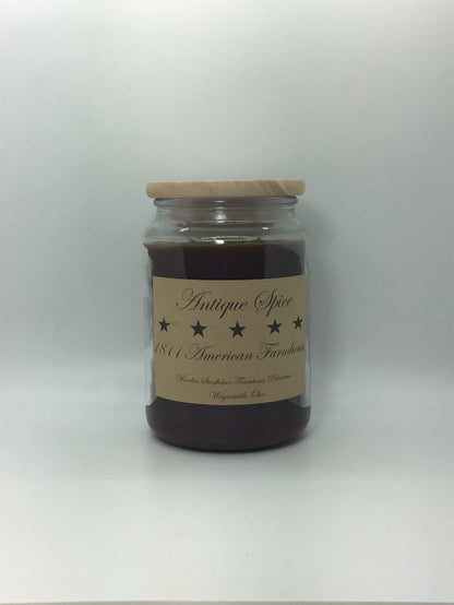 Antique Spice Highly Scented Candle /Apothecary Jar 26oz/Paraffin Wax/Farmhouse Candle/Hand-Poured Candle/Country-Primitive Candle
