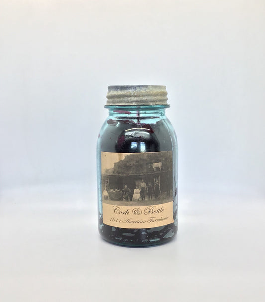 Cork & Bottle Highly Scented Candle/Ball Jar 32oz/Paraffin Wax/Farmhouse Candle/HandPoured Candle/Country Primitive Candle/