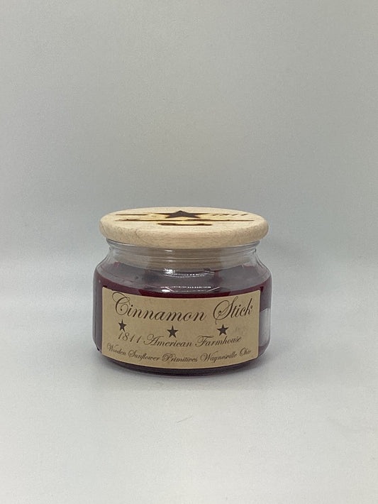 Cinnamon Stick Highly Scented Candle/Apothecary Jar 10 oz/Paraffin Wax/Farmhouse Candle/Hand Poured Candle/Country-Primitive Candle