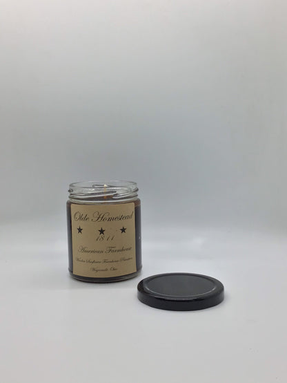 Olde Homestead Highly Scented Candle/Jelly Jar 9oz/Paraffin Wax/Farmhouse Candle/Hand Poured Candle/ Country-Primitive Candle