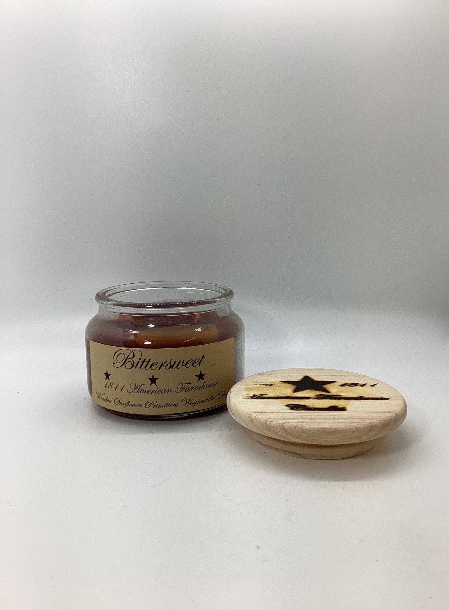 Bittersweet Highly Scented Candle/Apothecary Jar 10 oz/Paraffin Wax/Farmhouse Candle/Hand Poured Candle/Country-Primitive Candle