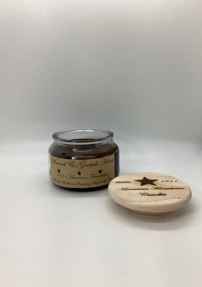 Hansel & Gretals House Highly Scented Candle/Apothecary Jar 10 oz/Paraffin Wax/Farmhouse Candle/Hand Poured Candle/Country-Primitive Candle