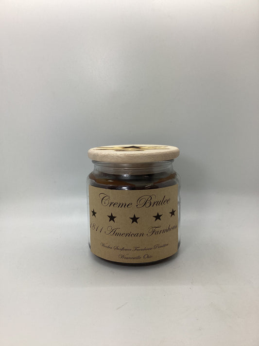 Creme Brulee Scented Candle Apothecary Jar 18 oz