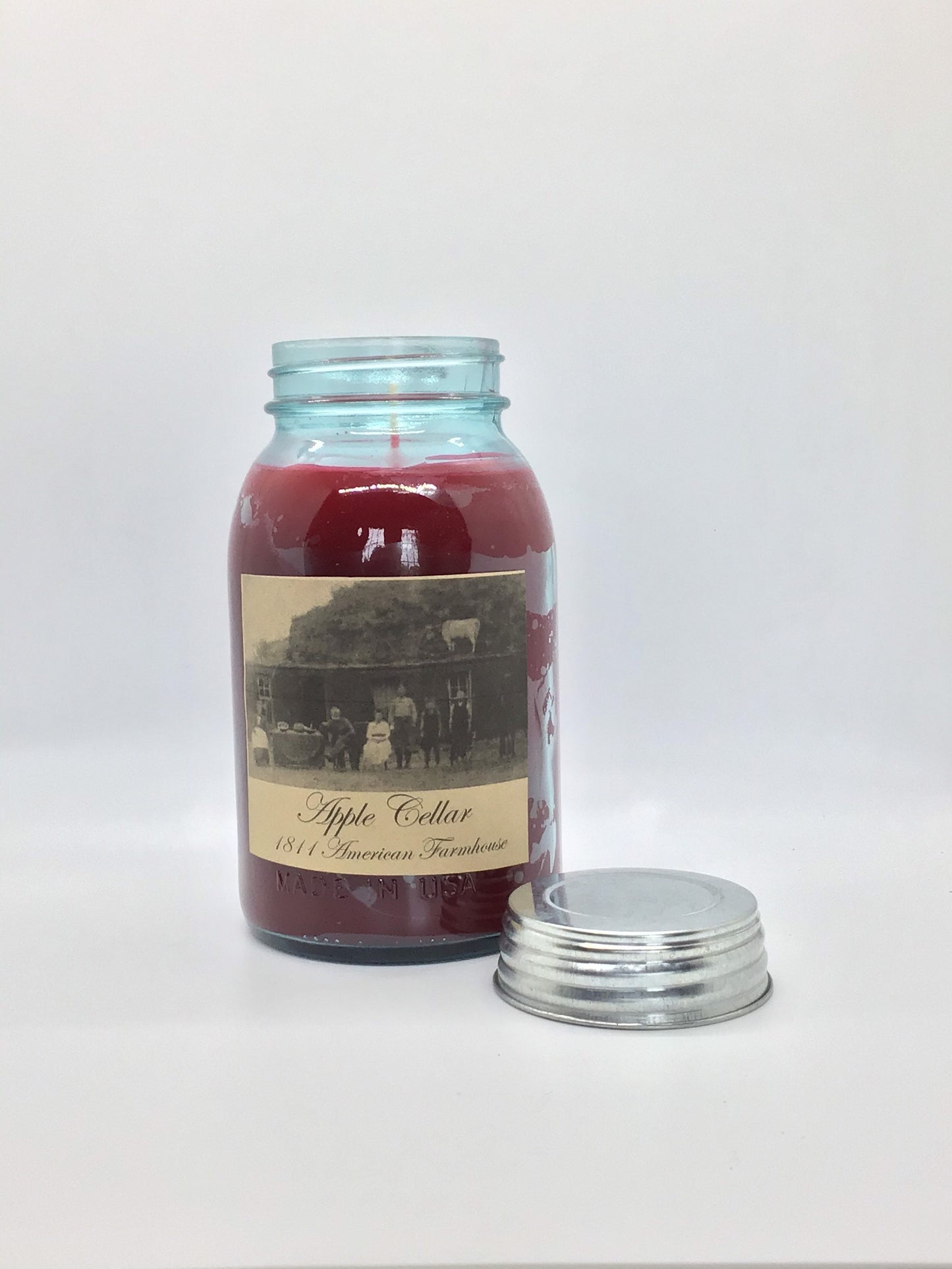 Apple Cellar Highly Scented Candle/Ball Jar 32 oz/Paraffin Wax/Farmhouse Candle/Hand Poured Candle/Country Primitive Candle