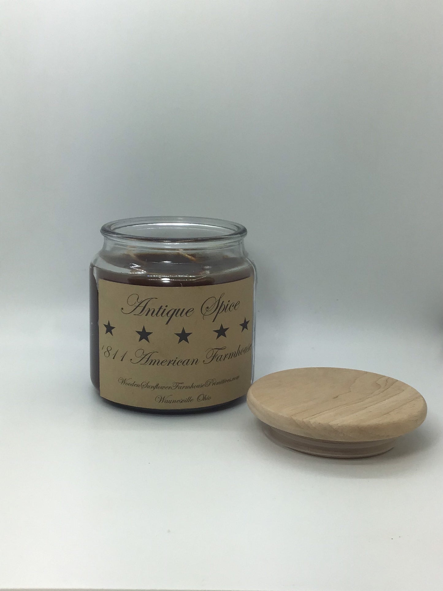 Antique Spice Highly Scented Candle/Apothecary Jar 18oz/Paraffin Wax/ Farmhouse Candle/Hand Poured Candle/ Country-Primitive Candle