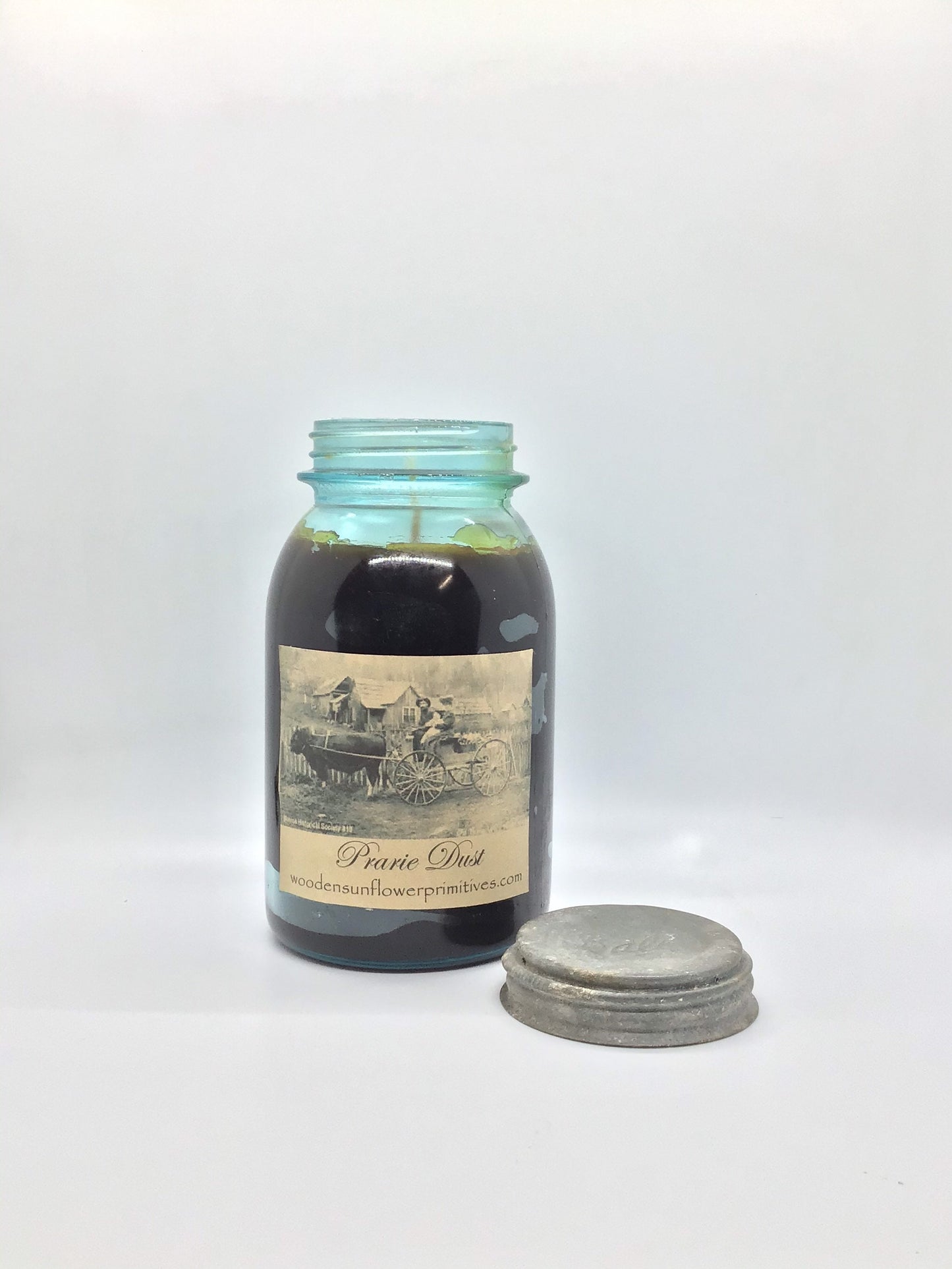 Prairie Dust Highly Scented Candle/Ball Jar 32 oz/Paraffin Wax/Farmhouse Candle/Hand Poured Candle/Country-Primitive Candle