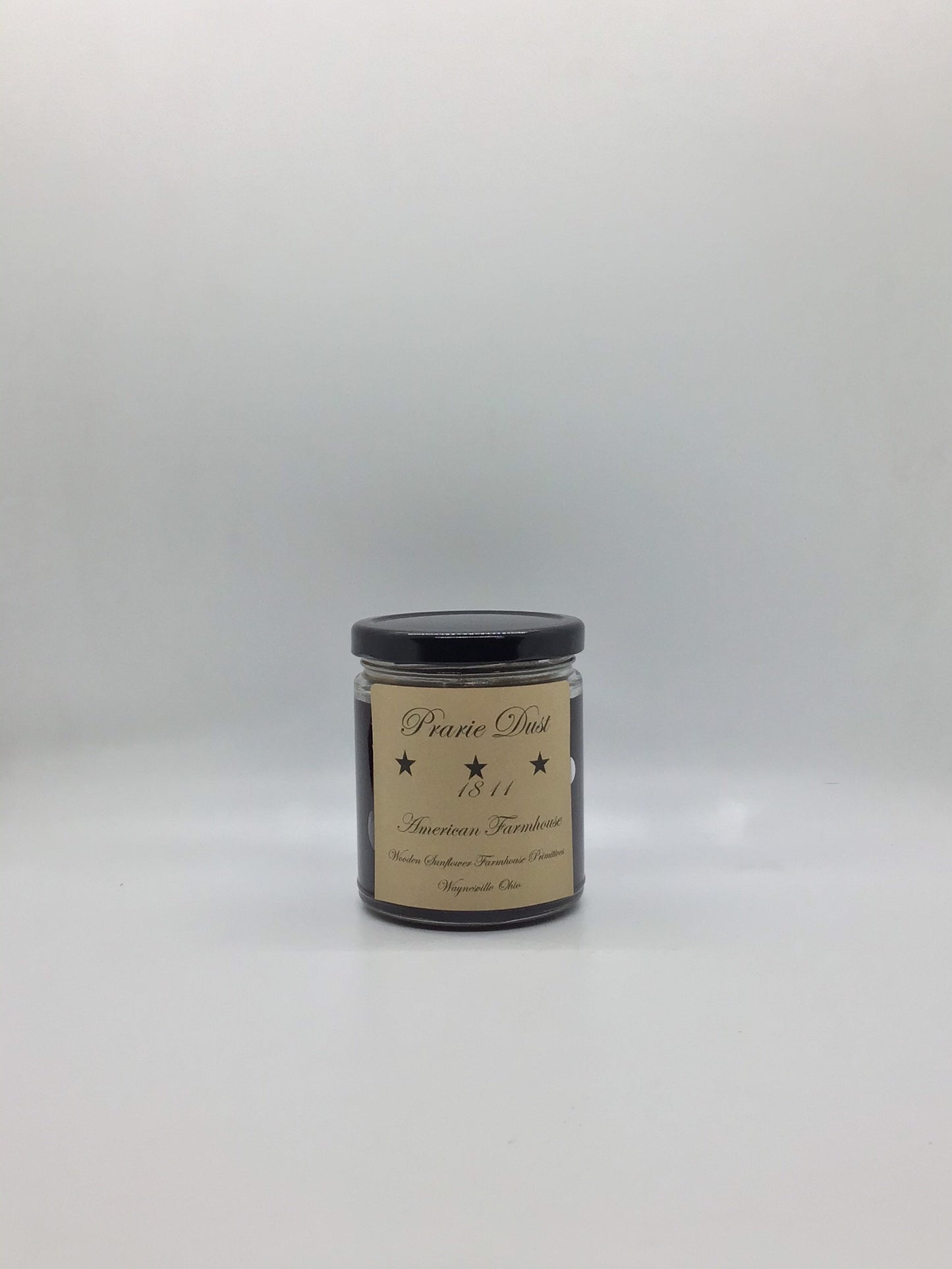 Prairie Dust Highly Scented Candle/Jelly Jar/9oz/Paraffin Wax/Farmhouse Candle/Hand Poured Candle/Country-Primitive Candle