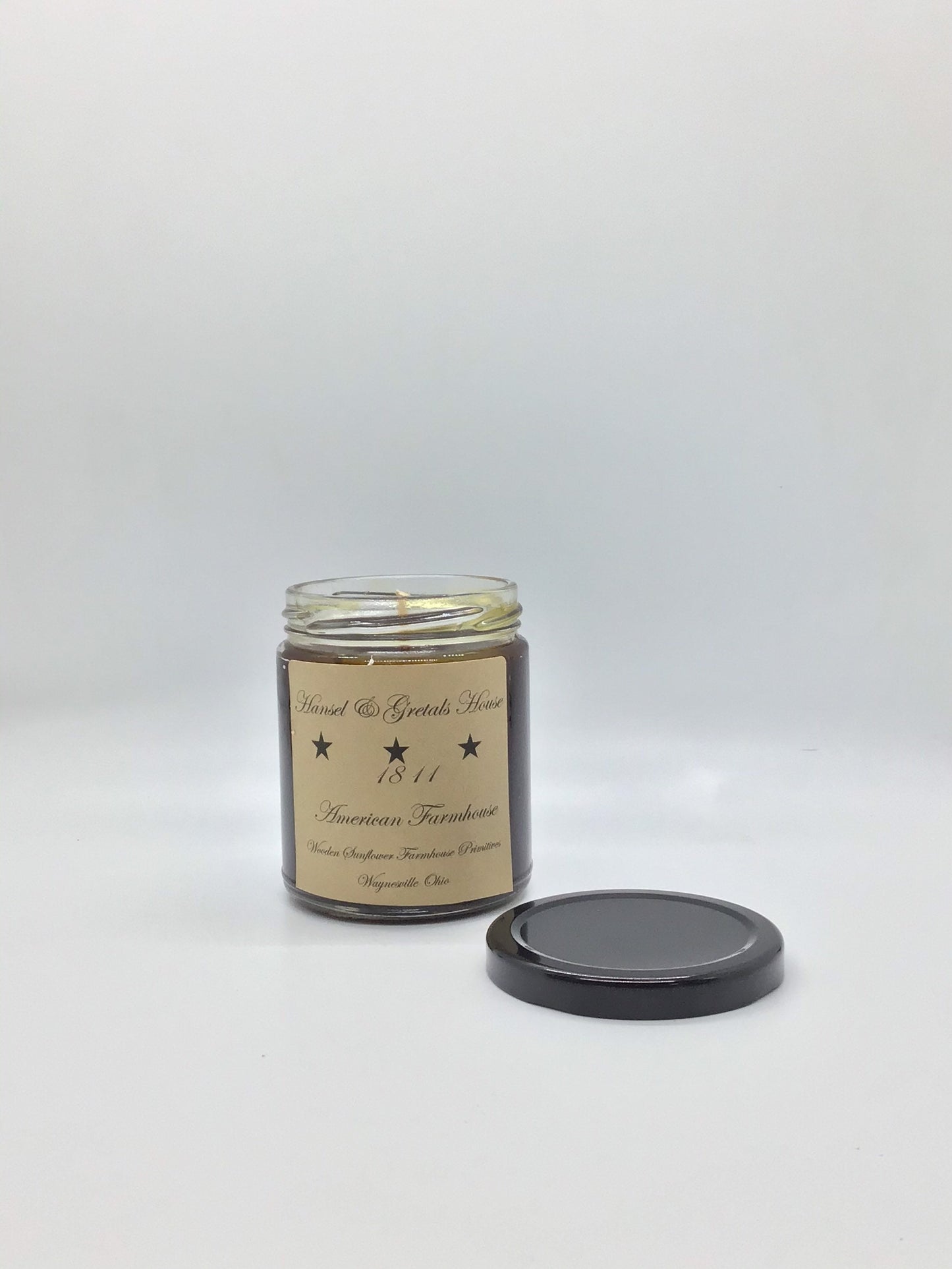 Hansel & Gretals House Highly Scented Candle/Jelly Jar 9oz/Paraffin Wax/Farmhouse Candle/Hand Poured Candle/Country-Primitive Candle