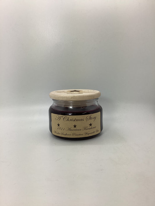 A Christmas Story Highly Scented Candle/Apothecary Jar 10oz/Paraffin Wax/Farmhouse Candle/Hand Poured Candle/Country Primitive Candle