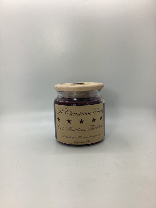 A Christmas Story Highly Scented Candle/Apothecary Jar 18oz/Paraffin Wax/Farmhouse Candle/Hand Poured Candle/Country Primitive Candle