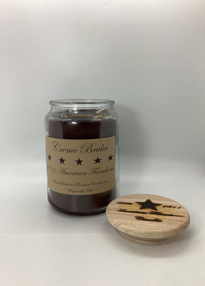 Creme Brulee Scented Candle Apothecary Jar 26oz