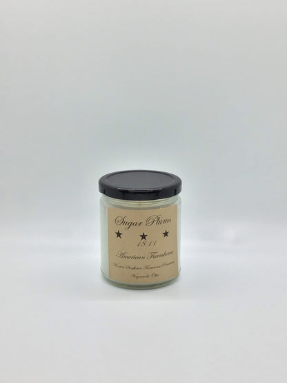 Sugar Plums Highly Scented Candle/Jelly Jar/9oz/Paraffin Wax/Farmhouse Candle/Hand Poured Candle/Country-Primitive Candle