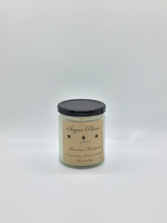 Sugar Plums Highly Scented Candle/Jelly Jar/9oz/Paraffin Wax/Farmhouse Candle/Hand Poured Candle/Country-Primitive Candle