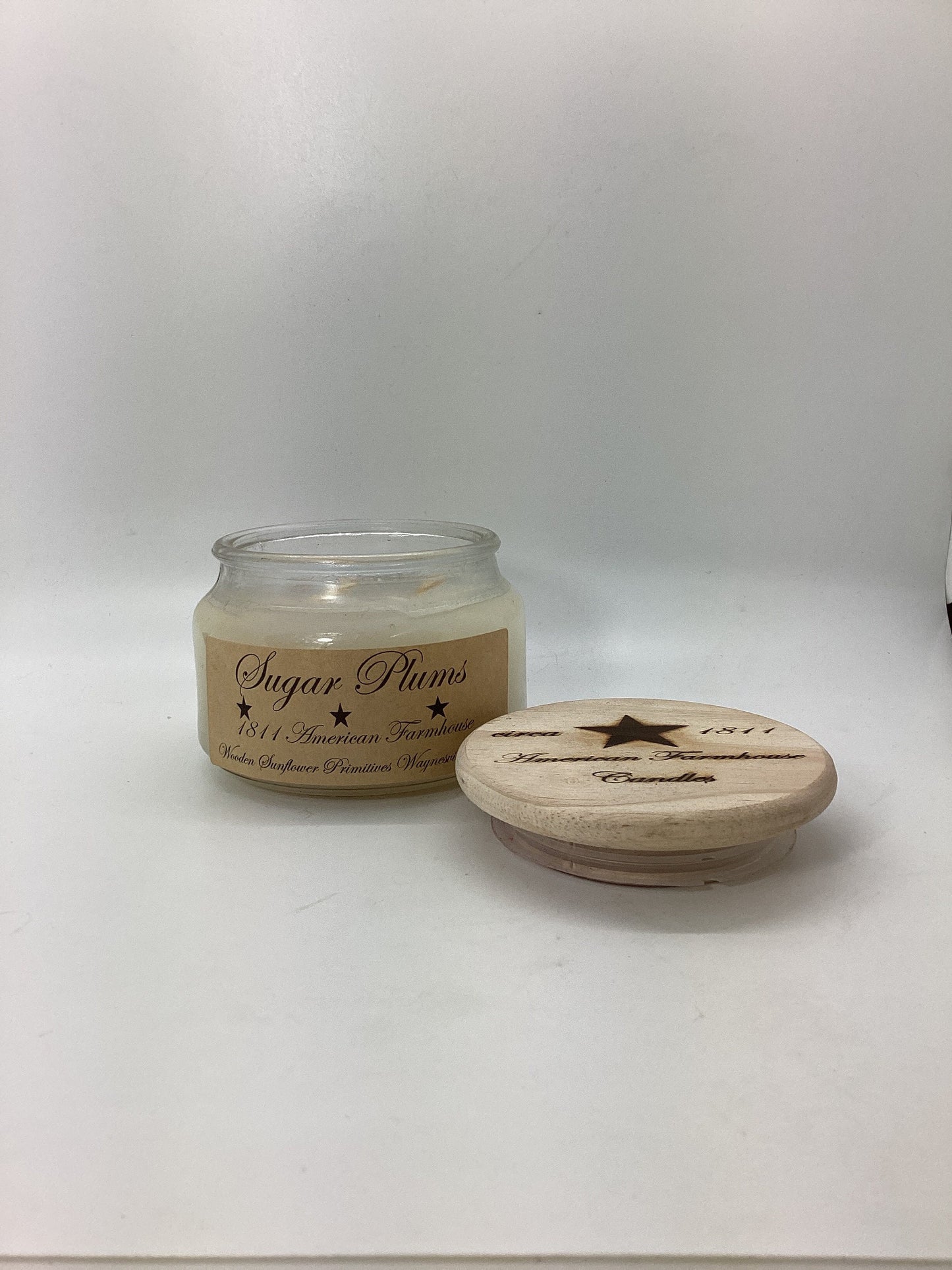 Sugar Plums Highly Scented Candle/Apothecary Jar 10 oz/Paraffin Wax/Farmhouse Candle/Hand Poured Candle/Country-Primitive Candle