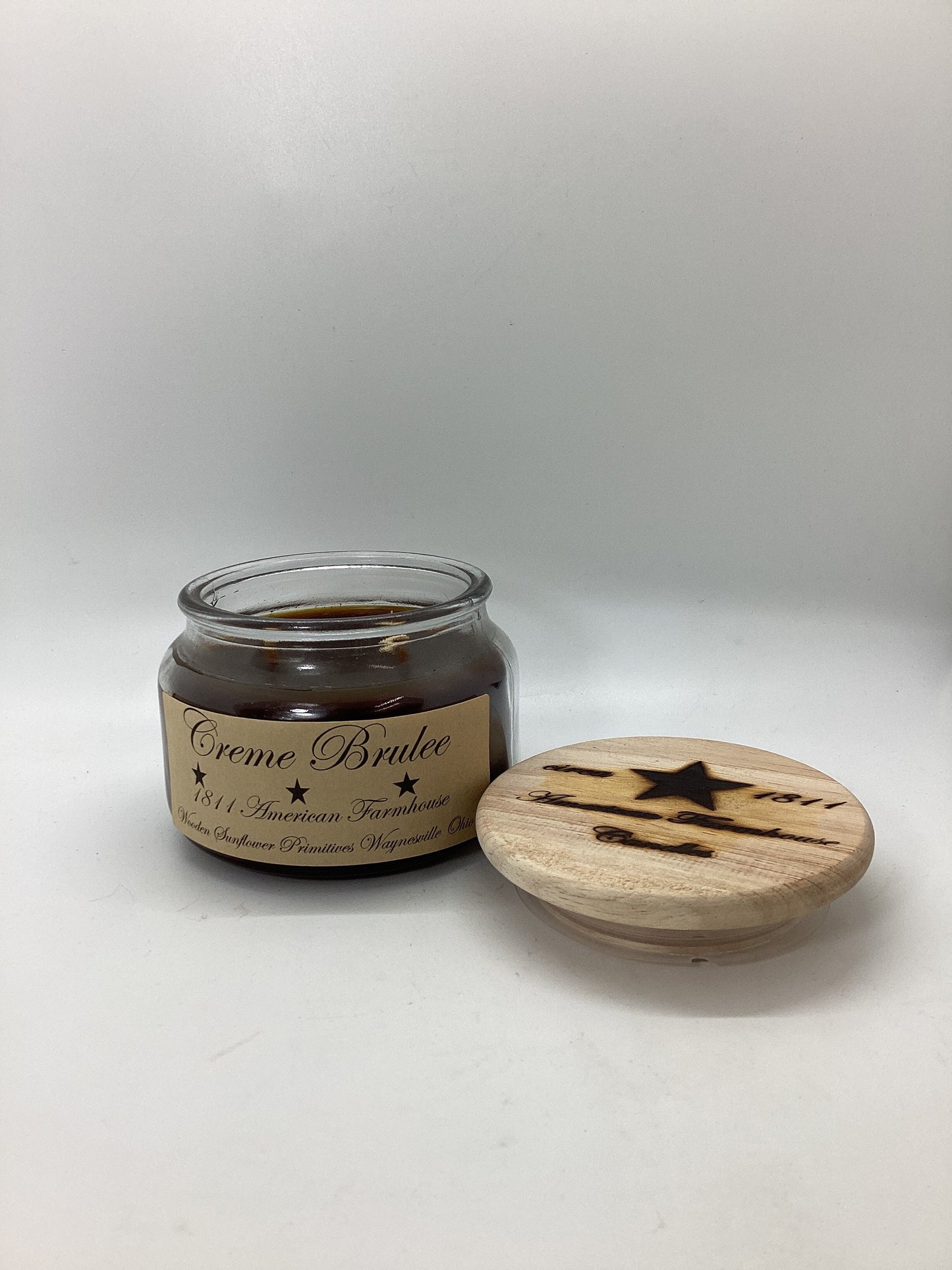 Creme Brulee Scented Candle Apothecary Jar 10 oz