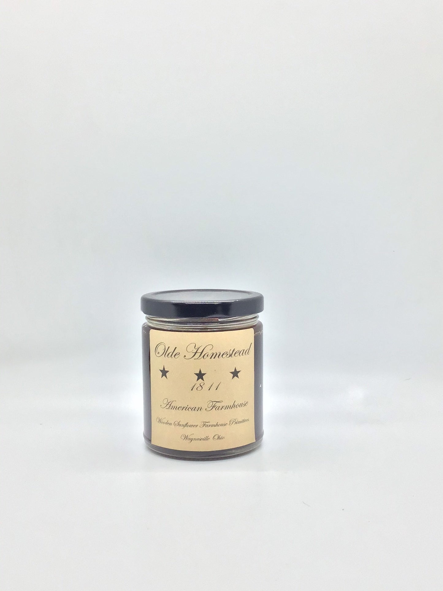 Olde Homestead Highly Scented Candle/Jelly Jar 9oz/Paraffin Wax/Farmhouse Candle/Hand Poured Candle/ Country-Primitive Candle