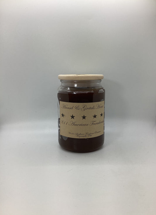Hansel & Gretals House Highly Scented Candle/Apothecary Jar 26 oz /Paraffin Wax/Farmhouse Candle/Hand Poured Candle/Country-Primitive Candle