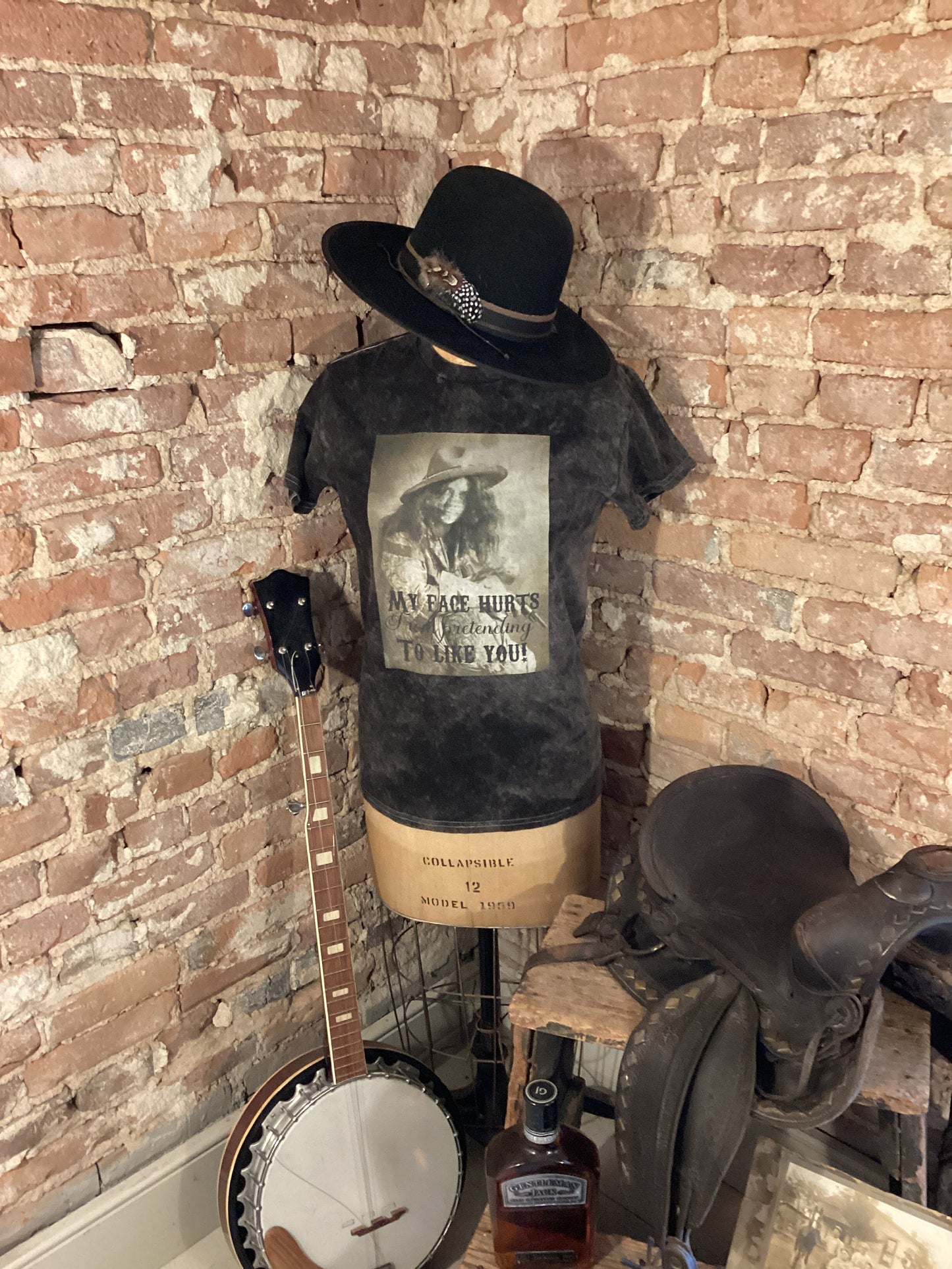 My face hurts from pretending to like you/Country Shirt/Cowgirl Shirt/Western Shirt/Horse girl shirt/farmgirl shirt/distressed shirt