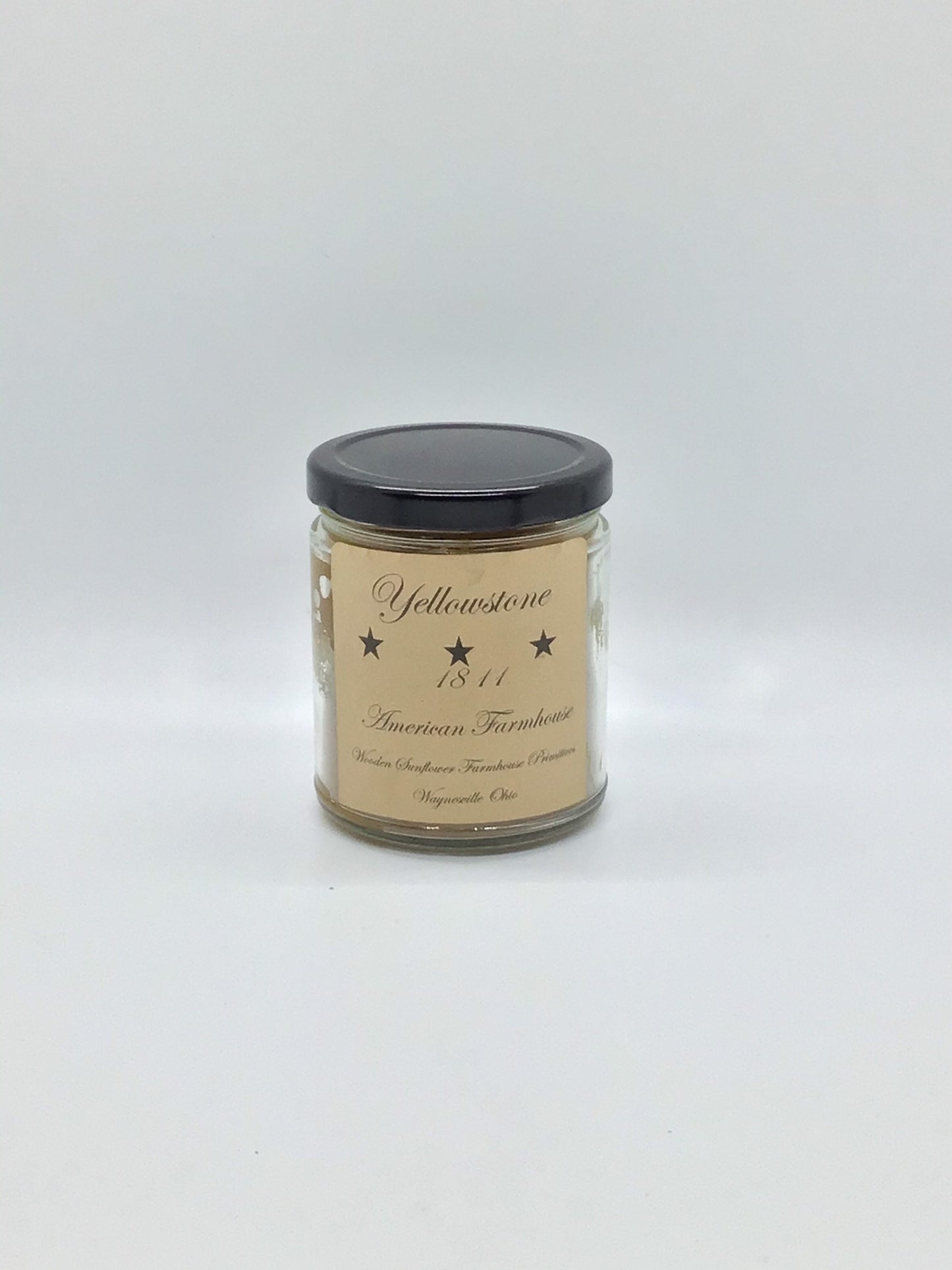 Yellowstone Highly Scented Candle/Apothecary Jar 9oz/Paraffin Wax/Farmhouse Candle/Hand Poured Candle/Country Primitive Candle
