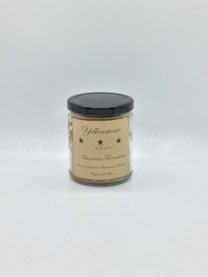 Yellowstone Highly Scented Candle/Apothecary Jar 9oz/Paraffin Wax/Farmhouse Candle/Hand Poured Candle/Country Primitive Candle