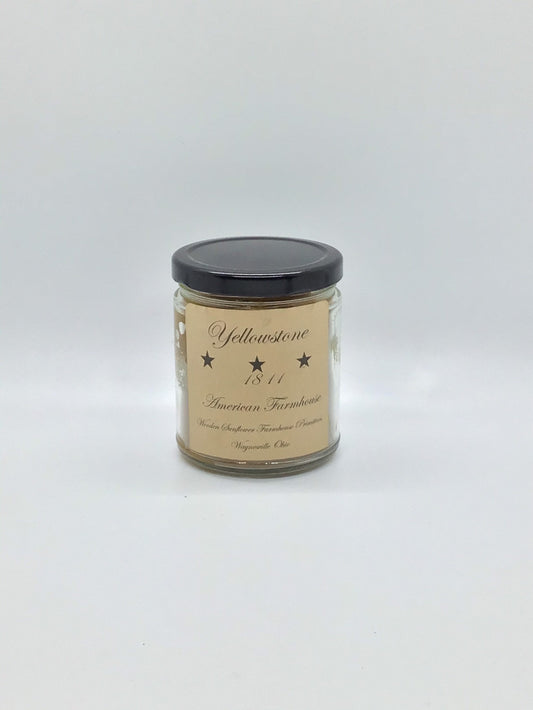 Yellowstone Highly Scented Candle/Apothecary Jar 9oz/Paraffin Wax/Farmhouse Candle/Hand Poured Candle/Country Primitive Candle