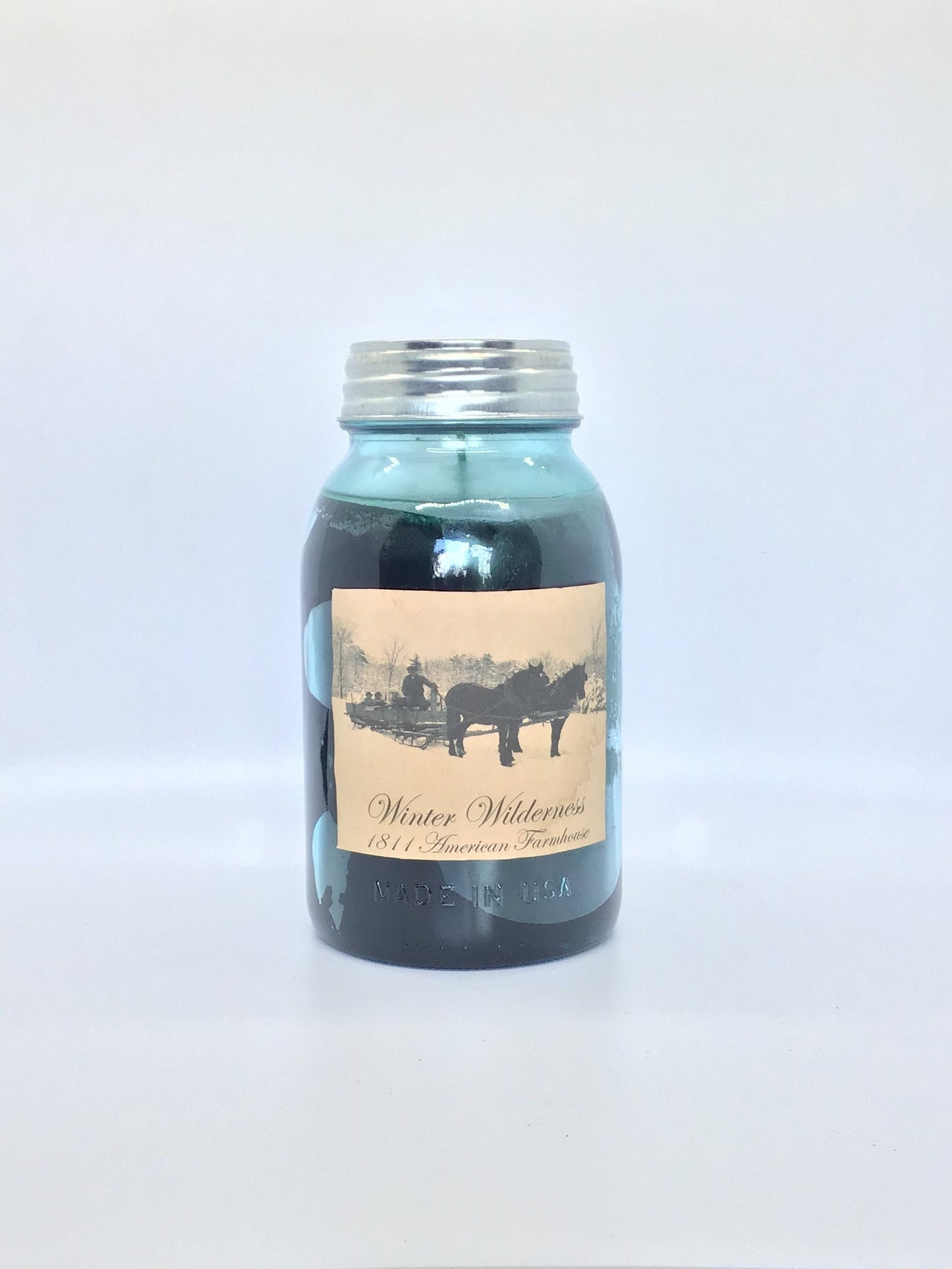 Winter Wilderness Highly Scented Candle/ Ball Jar 32 oz/Paraffin Wax/Farmhouse Candle/Hand Poured Candle/Country-Primitive Candle