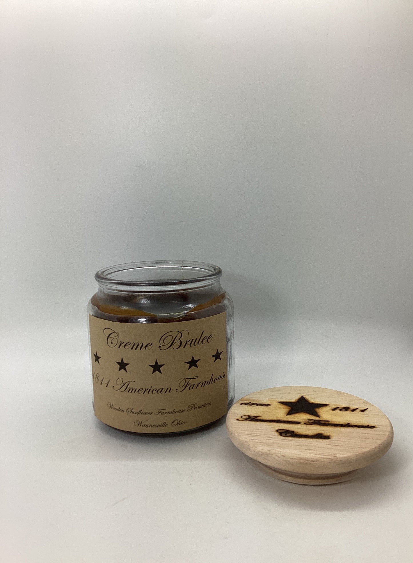Creme Brulee Scented Candle Apothecary Jar 18 oz
