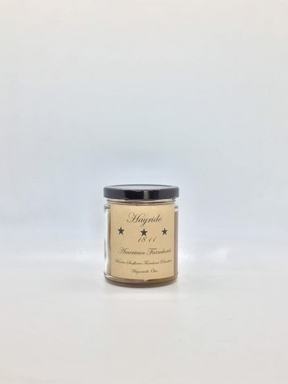 Hayride Highly Scented Candle/Jelly Jar 9 oz/Paraffin Wax/Farmhouse Candle/Hand poured Candle/Country-Primitive Candle