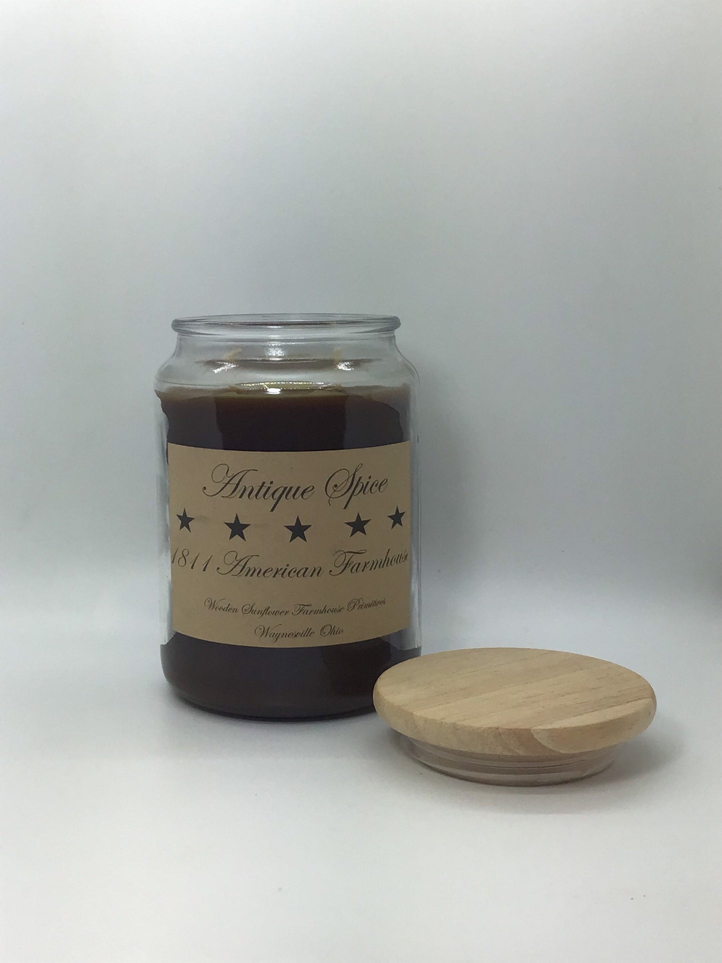 Antique Spice Highly Scented Candle /Apothecary Jar 26oz/Paraffin Wax/Farmhouse Candle/Hand-Poured Candle/Country-Primitive Candle