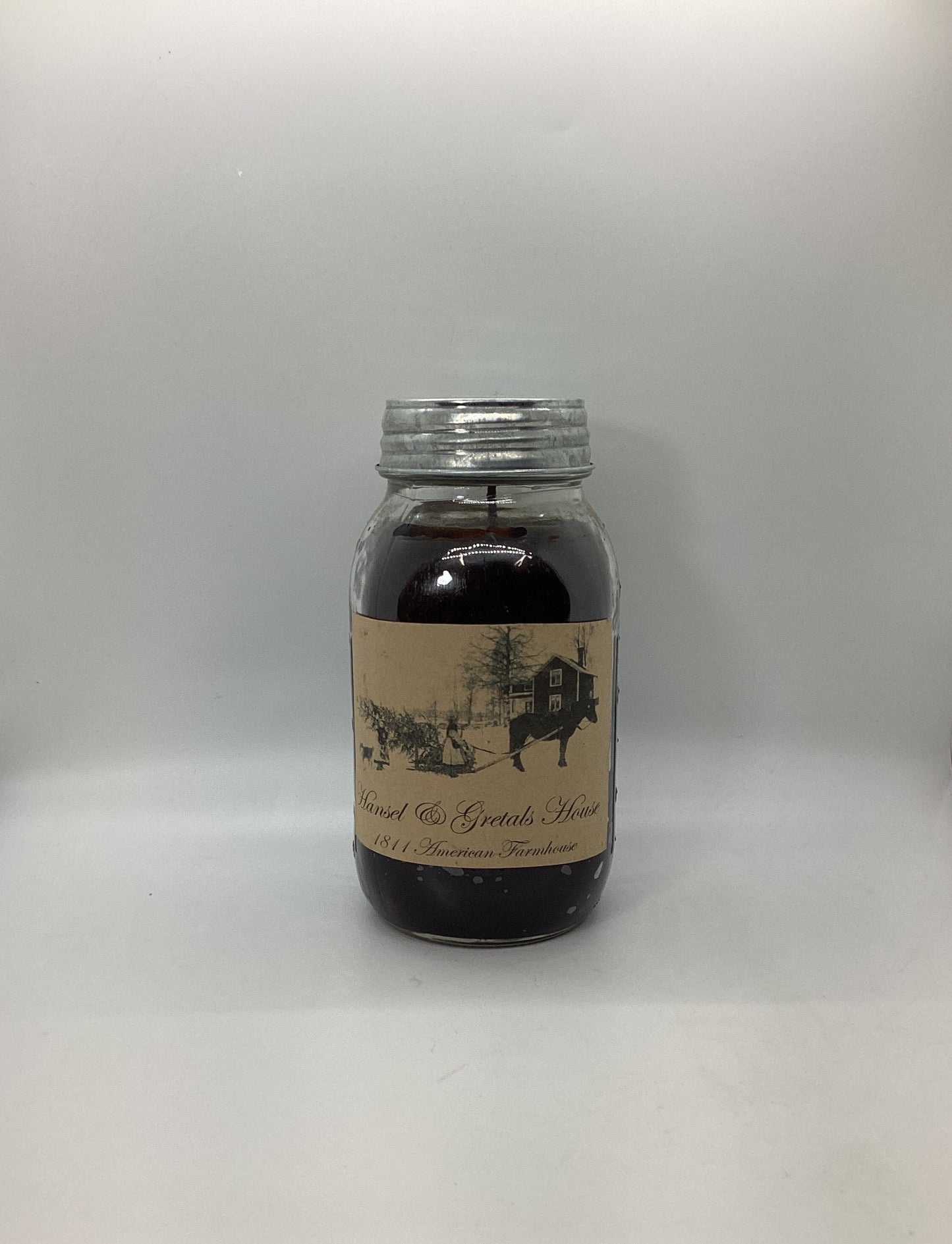 Hansel & Gretals House Highly Scented Candle/Ball Jar 32 oz/Paraffin Wax/Farmhouse Candle/Hand Poured Candle/Country Primitive Candle