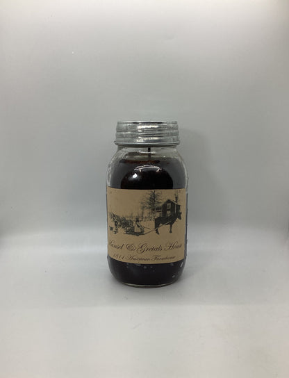 Hansel & Gretals House Highly Scented Candle/Ball Jar 32 oz/Paraffin Wax/Farmhouse Candle/Hand Poured Candle/Country Primitive Candle