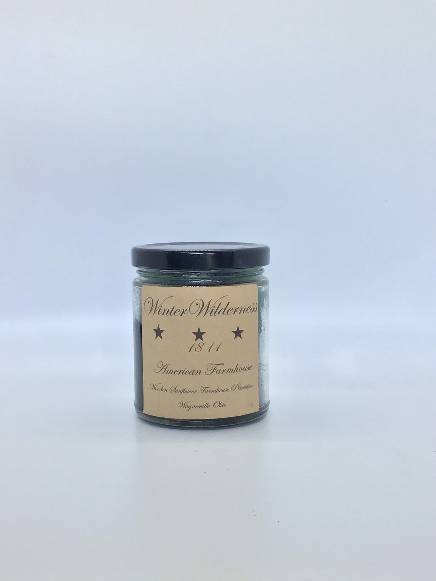 Winter Wilderness Highly Scented Candle/Jelly Jar 9oz/Paraffin Wax/Farmhouse Candle/Hand Poured Candle/Country-Primitive Candle