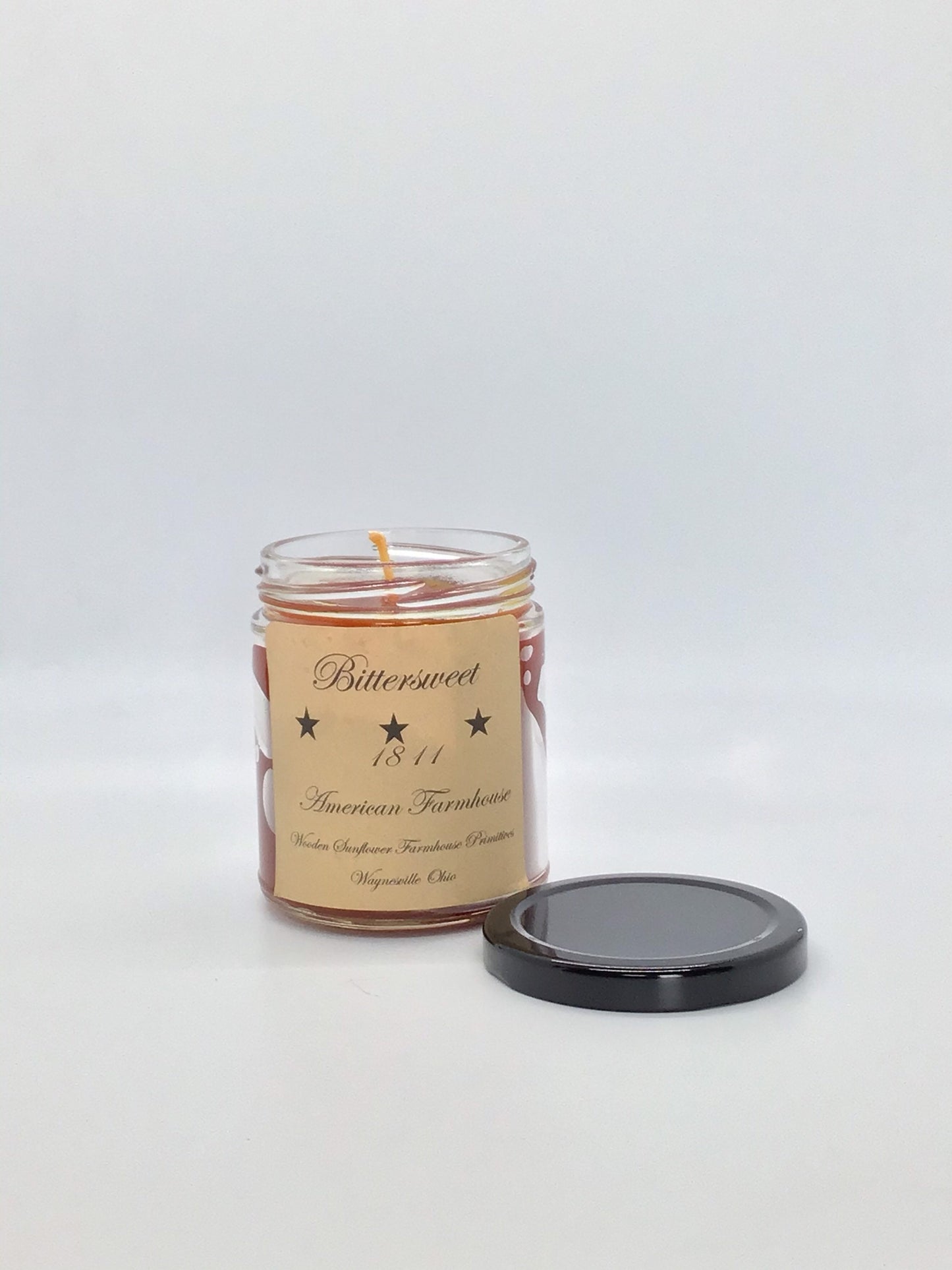 Bittersweet Highly Scented Candle/Jelly Jar 10oz/Paraffin Wax/Farmhouse Candle/Hand Poured Candle/Country-Primitive Candle