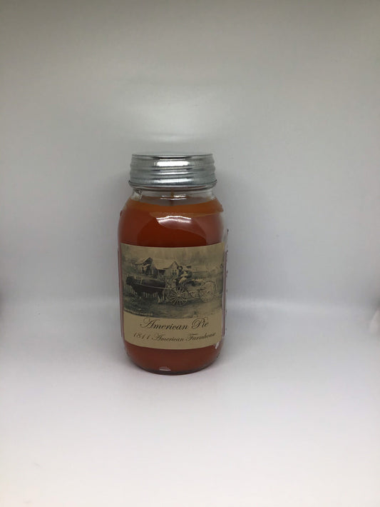 American Pie /Highly Scented Candle/Ball Jar 32oz/Paraffin Wax/Farmhouse Candle/Hand Poured Candle/Peach