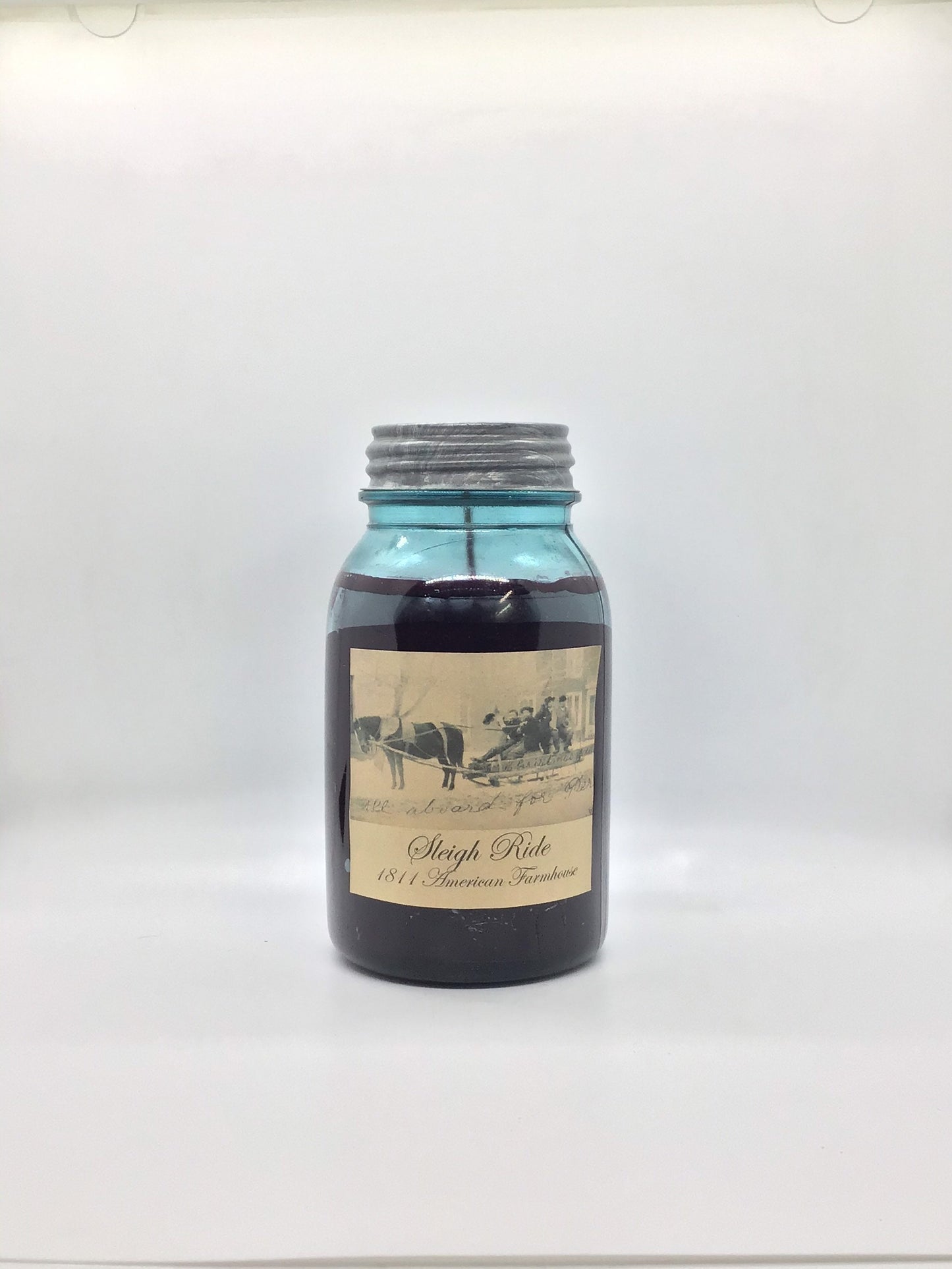 Sleigh Ride Highly Scented Candle/32 oz Ball Jar/Paraffin Wax/Farmhouse Candle/Hand Poured Candle/Country-Primitive Candle