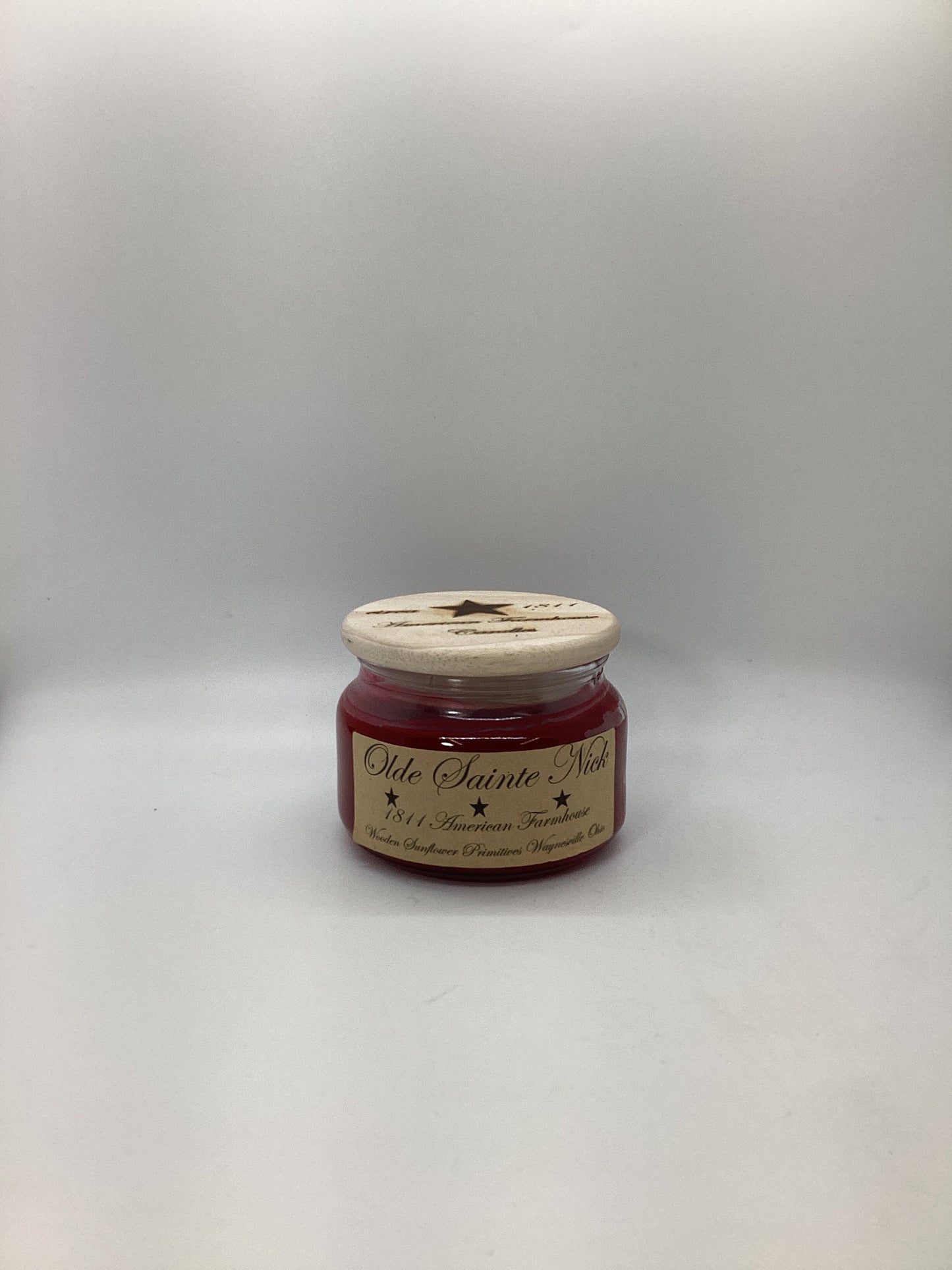 Olde Sainte Nick Highly Scented Candle/Apothecary Jar 10 oz/Paraffin Wax/Farmhouse Candle/Hand Poured Candle/Country-Primitive Candle